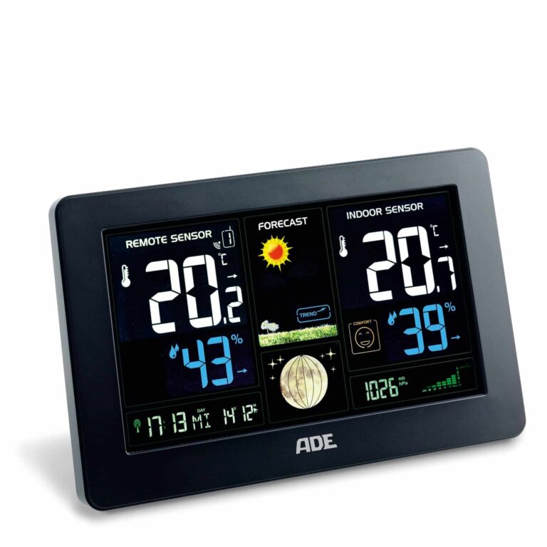 Weather station with wireless outdoor sensor | ADE WS 1704