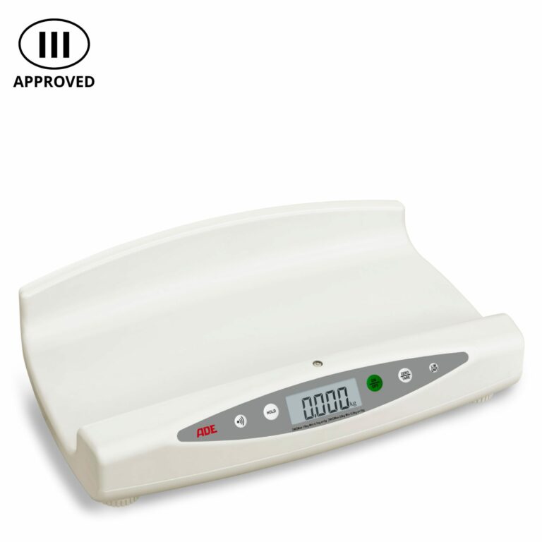 Approved baby weighing scale | 20 kg capacity | ADE M118000 diagonal