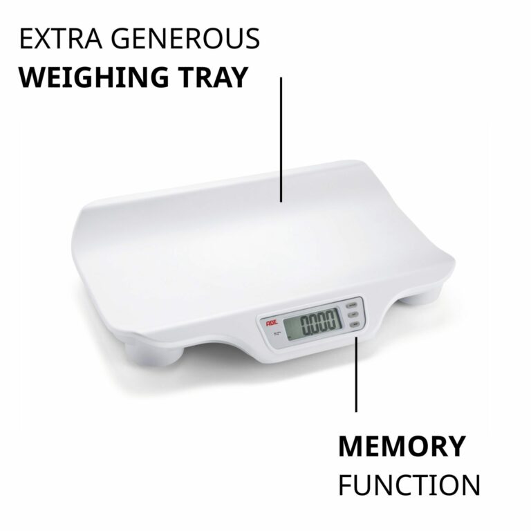 Baby weighing scale with open weighing surface | ADE M112600 functions