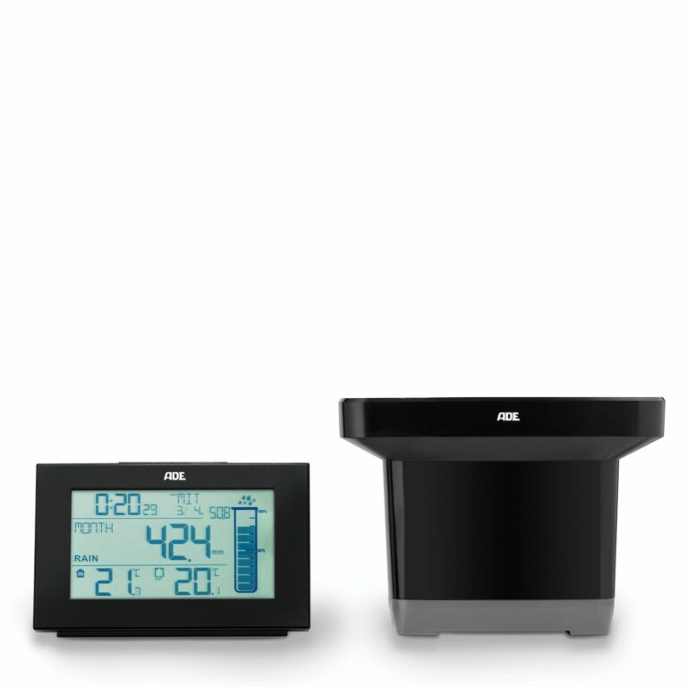 Weather station with radio-controlled rain gauge | ADE WS 1907