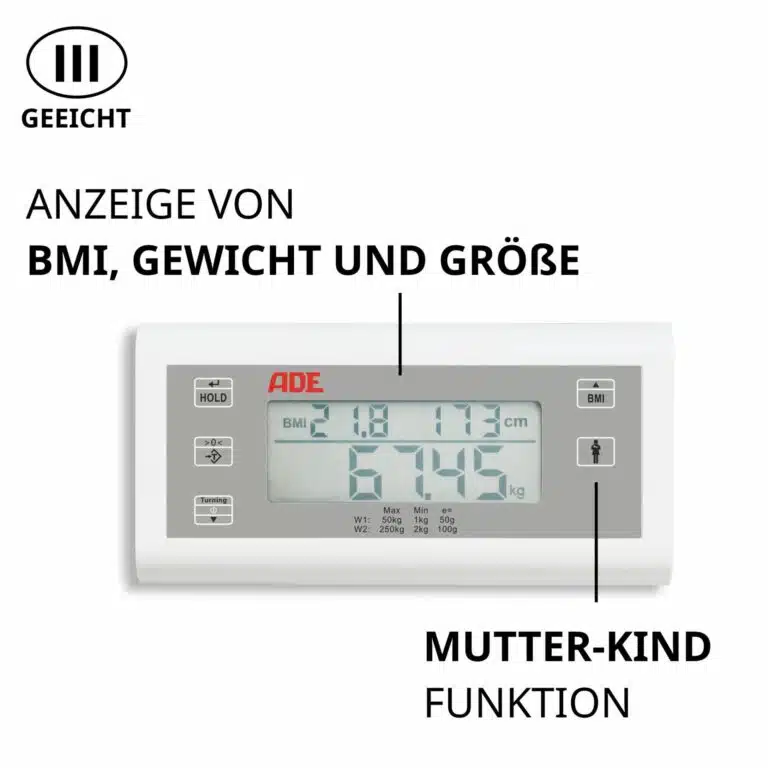 Geeichte elektronische Säulenwaage ∣ ADE M320000-01 BMI