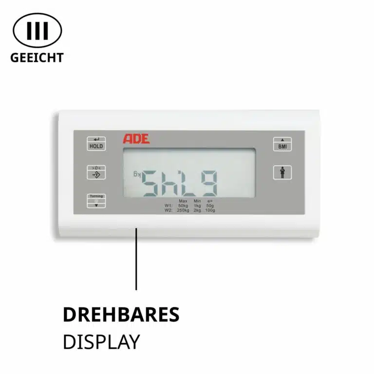 Geeichte elektronische Säulenwaage ∣ ADE M320000-01 Display