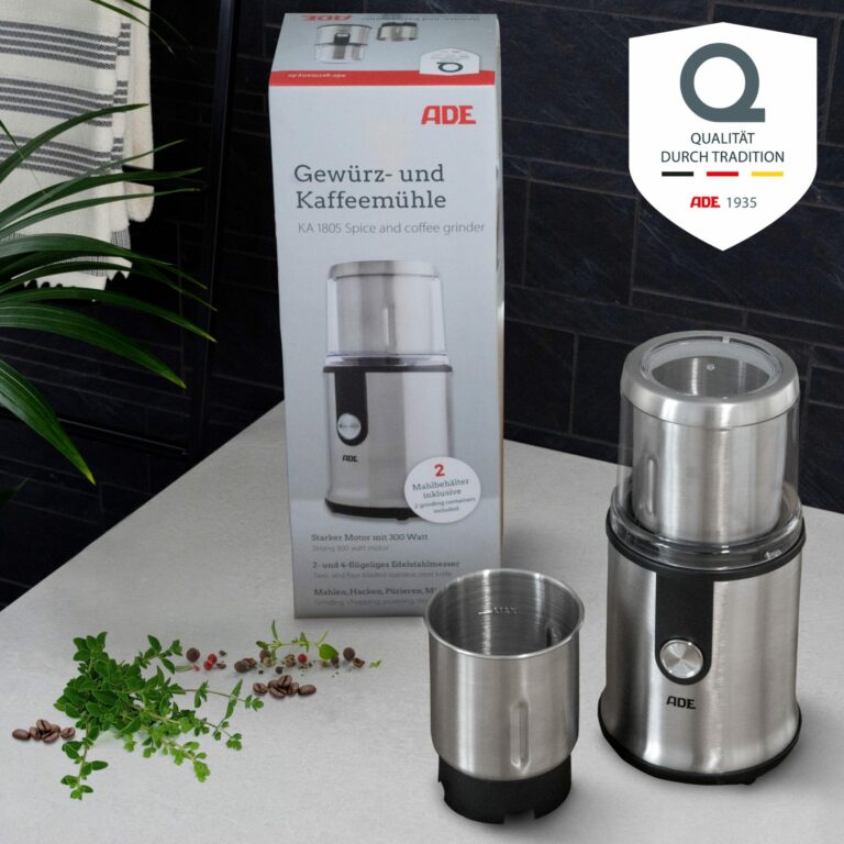 Elektrische Gewürz- und Kaffeemühle | ADE KA1805 Verpackung