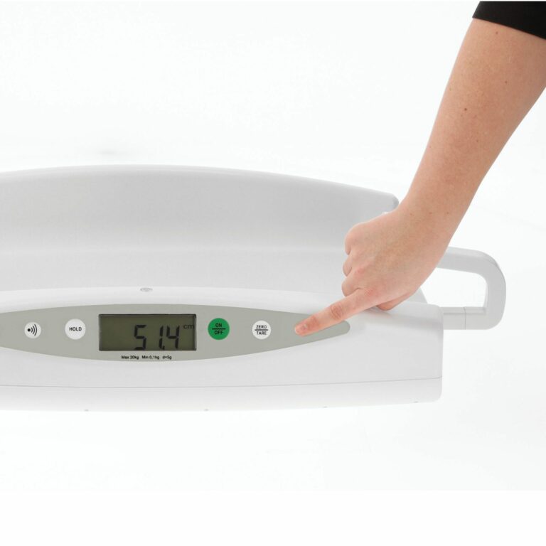 Baby weighing scale with digital length measuring | ADE M118600-01 - operation