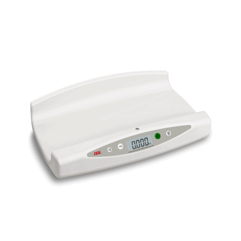 Geeichte Babywaage mit digitalem Display und 20 kg Höchstlast.