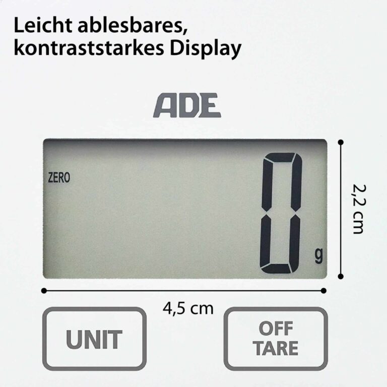 Digitale Küchenwaage | ADE KE 1603 Inka - Display