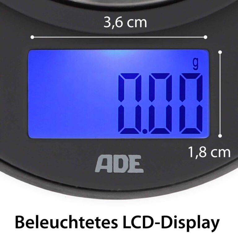 Digitale Taschenwaage | ADE TE 1700 Fred - LCD-Display