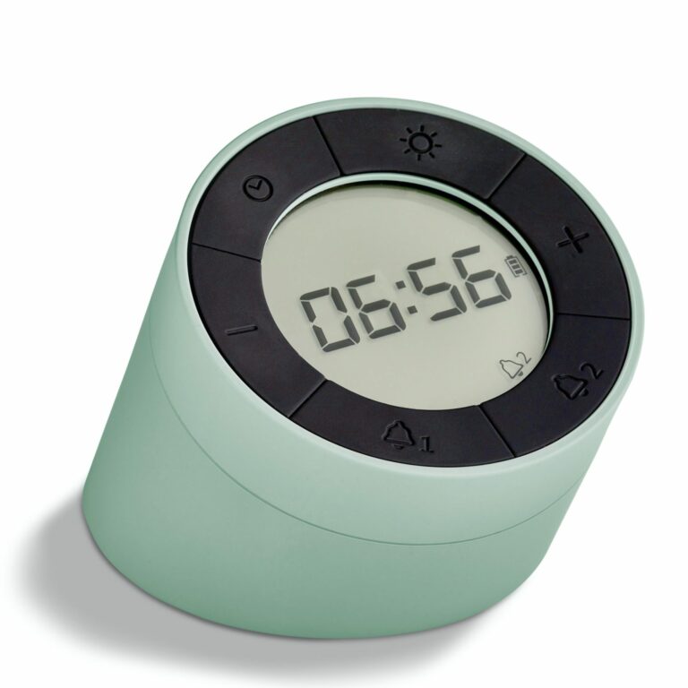 Smart 3-in-1 alarm clock with LED light | ADE CK2012-2 display