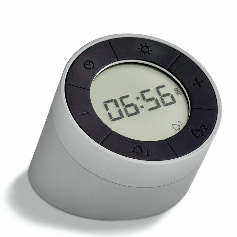 Smart 3-in-1 alarm clock with LED light | ADE CK2012-3 display