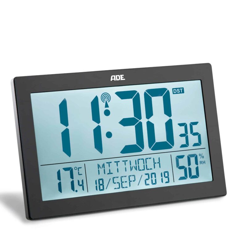 XL radio wall clock | ADE CK1927 backlit