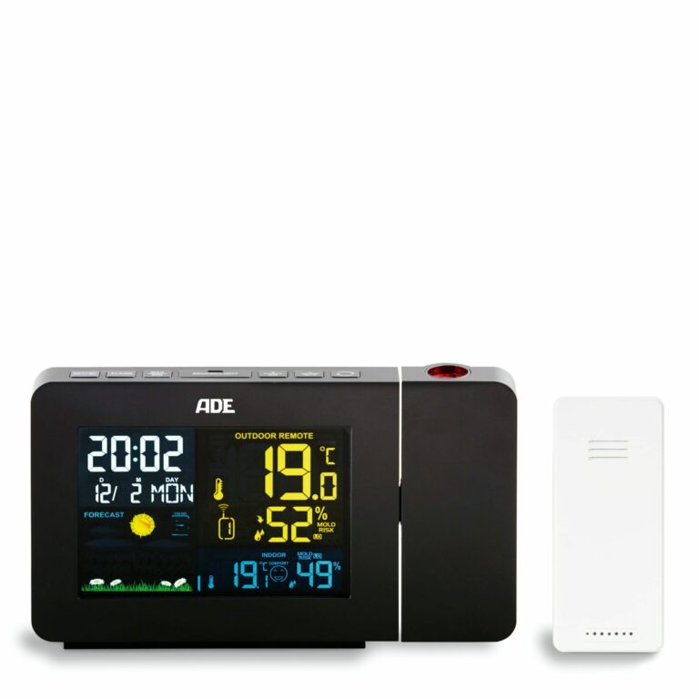 Weather station with wireless outdoor sensor | ADE WS 1911 frontal with sensor
