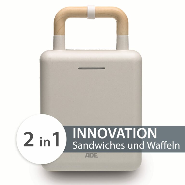 2-in-1 Waffeleisen mit Sandwichmaker | ADE KG2006-1 bis 2006-3 - 2in1 Innovation