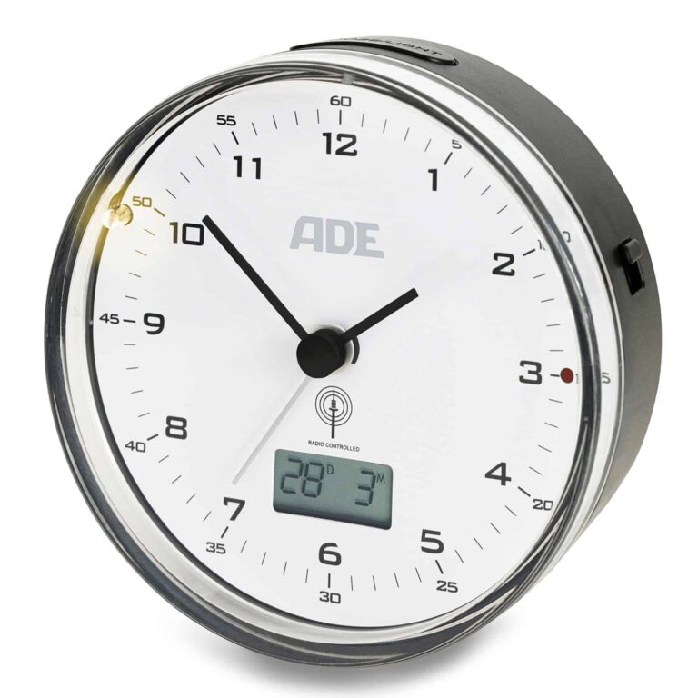 ADE Funkwecker CK 2022 seitlich mit Licht