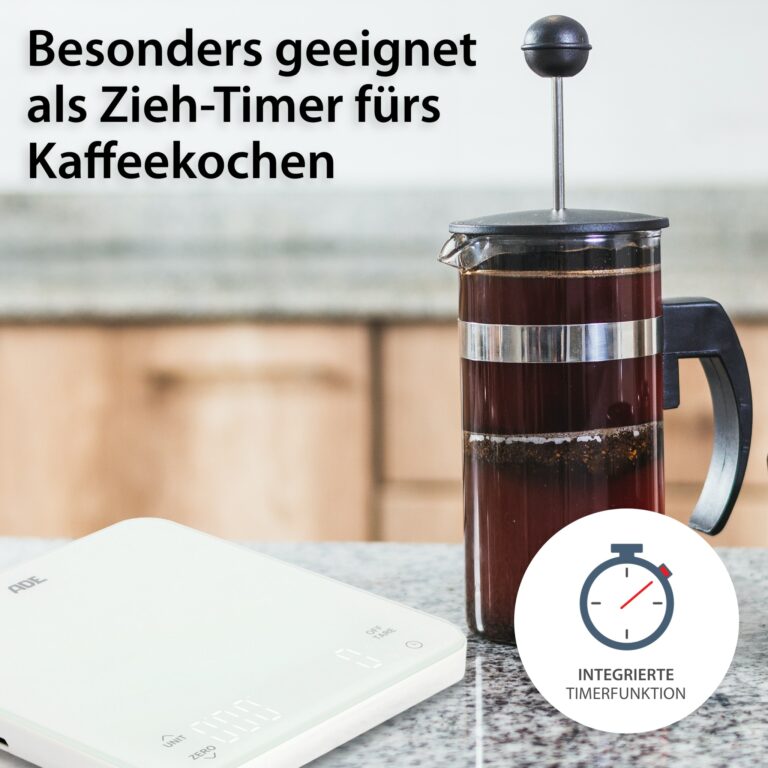 Digitale Küchenwaage mit Timer | ADE KE2100 Nuria - Zieh-Timer