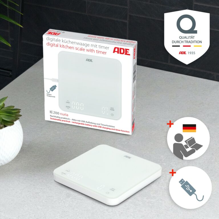 Digitale Küchenwaage mit Timer | ADE KE2100 Nuria - Verpackung