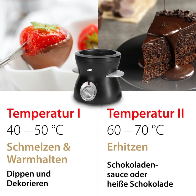 Schokoladen-Fondue | ADE KG2152 - Temperaturstufen