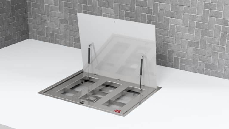 Bodenwaage BW3 NIRO aufgeklappt