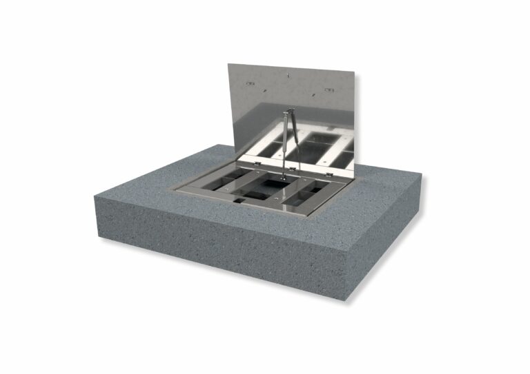 Hinged stainless steel floor scale (also CE approved) | ADE BW3-Niro + STAN07 Series