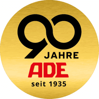 ADE_90Jahre_100mm_rund_4c_DE 90 Jahre ADE Jubiläum
